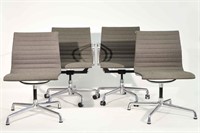 (4) EAMES ALUMINUM GROUP ARM CHAIRS