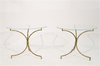 JACQUES ADNET STYLE SIDE TABLES