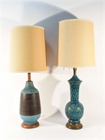 (2) ITALIAN CERAMIC TABLE LAMPS