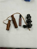 Lot Of Game Calls And Tasco Accu Dot Scope