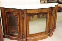 Marble Top Rosewood Credenza