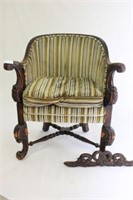 Carved Library or Tub Chair