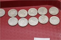 Tray Lot of Coins