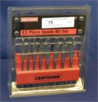 New Craftsman 13pc Spade Bit Set