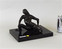 Bronze Figure Woman in Yoga Position
