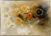 F. Hasenflug, Floral Abstract Painting