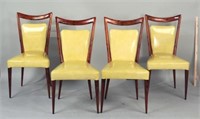 Set Four Melchiorre Bega Rosewood Side Chairs