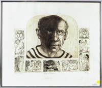 Michael Jacques "Homage To Picasso" Etching