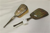 Sterling Silver Hand Mirror and Brush