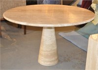 Modern Round Marble Center or Dining Table