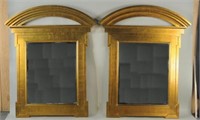 Large Pair Donghia Georgian Style Gilt Mirrors