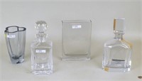 Group Four Contemporary Clear Glass Items