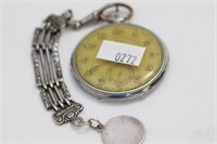Pocket Watch and Silver Fob