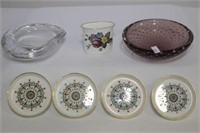 Royal Worcester and Bubble Glass Smoking Accessori