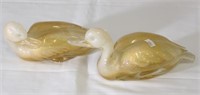 Murano Glass Duck Pair