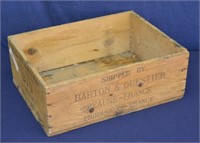 Vintage Wood Wine Shipping Box Detroit Mich.