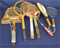 Lot of 8 Sports Racquets