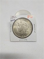 1922 peace silver dollar UNC