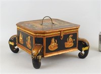 Indian Painted and Gilded Box