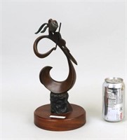 Yonatan Darmon, "Violinist" Bronze Sculpture