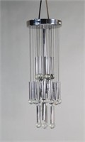 Gaetano Sciolari Chrome & Glass Chandelier