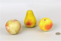 Group Carved Marble Fruit
