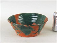 Green Glazed Terracotta Bowl