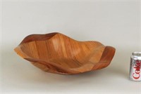 Kerry Vesper, Large Undulating Laminated Wood Bowl