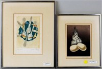 Man Ray, Two Framed Untitled Etchings