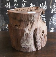 Large & unusual Huanghuali brushpot,