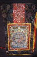 Good Tibetan thangka painting of a Mandala