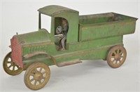 Early Tin Dayton Hillclimber Toy Truck w/Driver