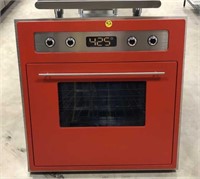 Red Oven Stove Display