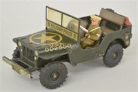 Arnold Tin US Military Police Jeep w/Driver