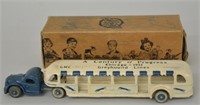 11 5/8" Arcade 1933 Worlds Fair Greyhound Bus w/Bx