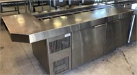 Stainless Steel Prep Table w/ Refrigerator