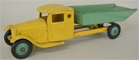 1930s Steelcraft Yellow/Green Dump Truck