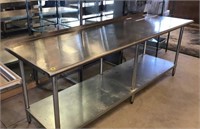 8ft Stainless Steel Prep Table
