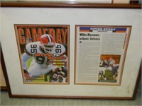 FRAMED GAME DAY MAGAZINE BROWNS VS BENGALS