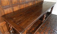 Very Fine Jacobean Walnut Refectory Table