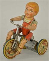 1930 Unique Art KIDDY Cyclist Wind-Up Toy