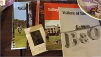Group of vintage valleys of history magazines and