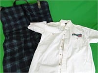 Rockwell Garment Bag & Nascar Bobby Labonte Shirt