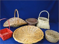6 Baskets Various Sizes