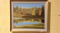 Framed oil painting on canvas signed S, Duncan