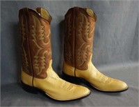Rios of Mercedes Tan Remuda Cowboy Boots Size 11 A