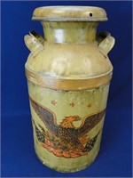 Large Antique Milk Can/Jug With Lid