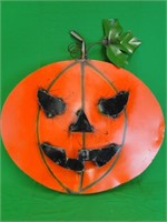 Large Metal Halloween Pumpkin