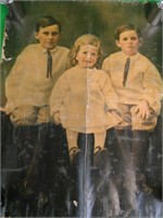 Vintage Photograph Portrait of 3 Small Children