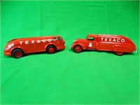 Two Texaco Metal Vehicles